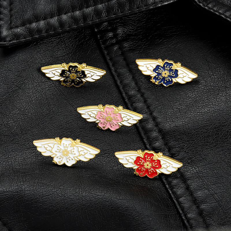 Korean Cherry Blossom Wings Shape Clothes Brooches Unisex Cartoon Alloy Five Color Sakura Collar Pins Flowers Star Wing Backpack Sweater Badges Accessories
Korean Cherry Blossom Wings Shape Clothes Brooches Unisex Cartoon Alloy Five Color Sakura Collar Pins Flowers Star Wing Backpack Sweater Badges Accessories