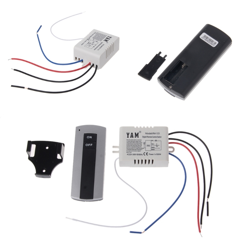Wireless 1 Channel 2 Channel 3 Channel On/Off Lamp Remote control Switch Receiver Send Drop Ship