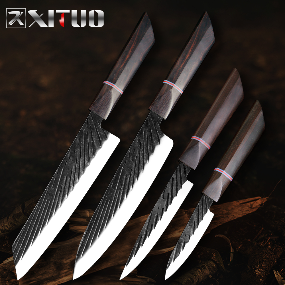 XITUO Chef Knife 440C Stee Handmade Forged Japanese Kitchen Knife Set Sharp Ceaver Kiritsuke Santoku Gyuto Knife Cooking Toos
XITUO Chef Knife 440C Stee Handmade Forged Japanese Kitchen Knife Set Sharp Ceaver Kiritsuke Santoku Gyuto Knife Cooking Toos