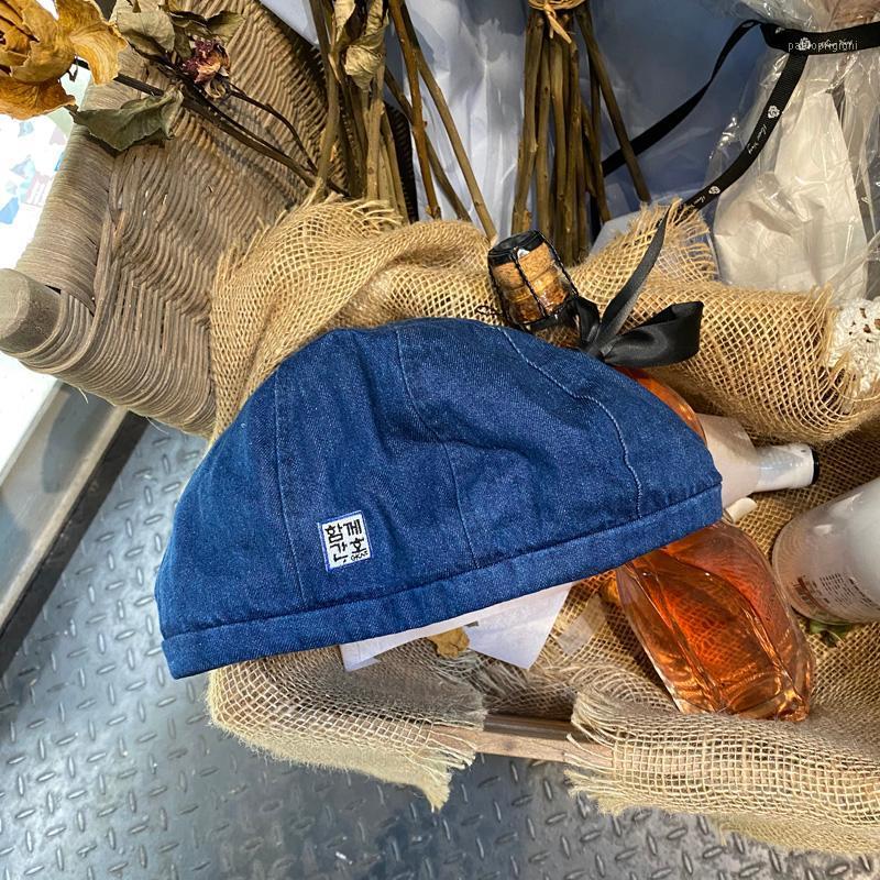 Berets Retro Wash Denim Beret For Women Trendy French Artist Hat Korean Label Versatile Elegant Lady Winter Caps, Blue
Berets Retro Wash Denim Beret For Women Trendy French Artist Hat Korean Label Versatile Elegant Lady Winter Caps, Blue