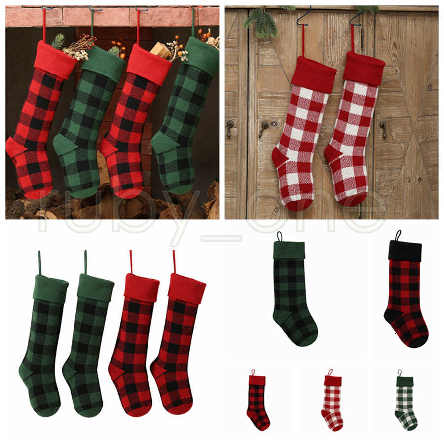 Knit Christmas Stockings Buffalo Check Stocking Plaid Xmas Socks Candy Gift Bag Indoor Decoration Rra3570
Knit Christmas Stockings Buffalo Check Stocking Plaid Xmas Socks Candy Gift Bag Indoor Decoration Rra3570