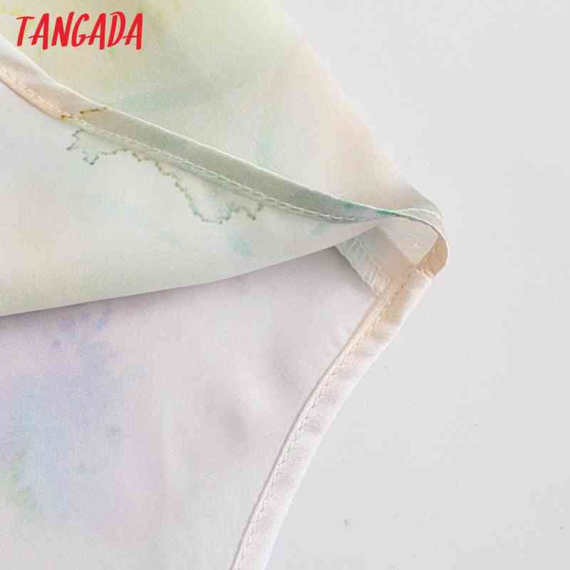 Women Retro Oversized Tie Dye Blouse Long Sleeve Chic Female Casual Loose Shirt Blusas Femininas 5Z72 210416