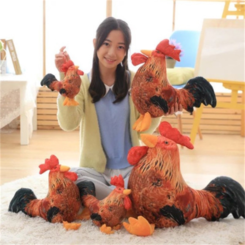 Kawaii Plush Toy Chicken Hen Cute Nest Chick Lifelike Stuffed Animal Christmas Gifts For Children Educational Kids Soft s 210728