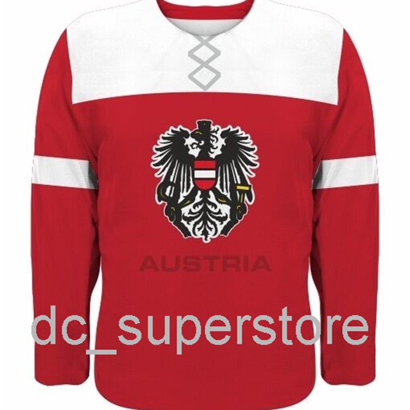 Custom sewing NEW 2021 Team Austria Hockey Jersey Vanek Grabner Raffl Pock Divis Nodl Mens Hockey Jersey XS-6XL, Red
Custom sewing NEW 2021 Team Austria Hockey Jersey Vanek Grabner Raffl Pock Divis Nodl Mens Hockey Jersey XS-6XL, Red