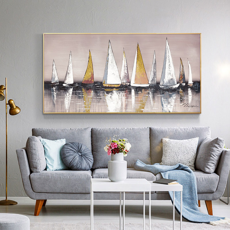 Abstract Modern City Canvas Painting On The Wall Landscape Posters And Prints Wall Art Pictures For Living Room Home Decor