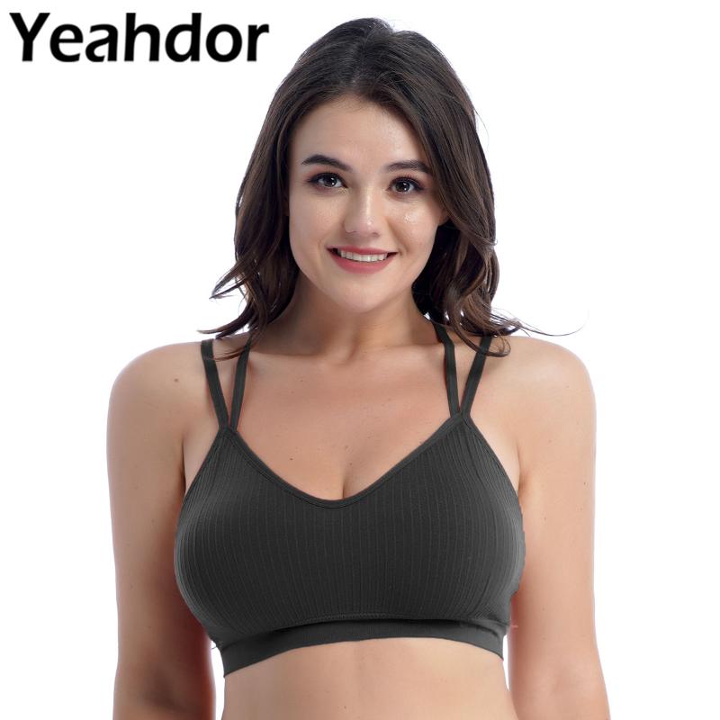 Bras Plus Size Women Fashion Lingerie Sports Tanks Vest V Neck Cross At Rear Open Back Female Gym Yoga Casual Underwear, Black
Bras Plus Size Women Fashion Lingerie Sports Tanks Vest V Neck Cross At Rear Open Back Female Gym Yoga Casual Underwear, Black