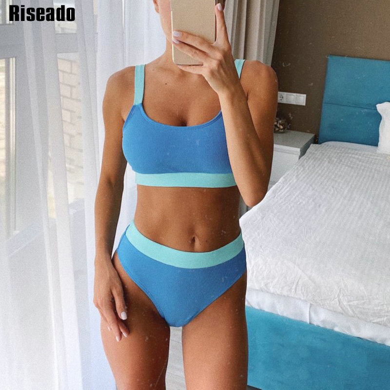Riseado Sexy Push Up Bikinis Set High Waist Swimsuit Swimwear Women 2021 Patchwork biquini Ribbed Bathing Suits Summer Beachwear, B4313
Riseado Sexy Push Up Bikinis Set High Waist Swimsuit Swimwear Women 2021 Patchwork biquini Ribbed Bathing Suits Summer Beachwear, B4313