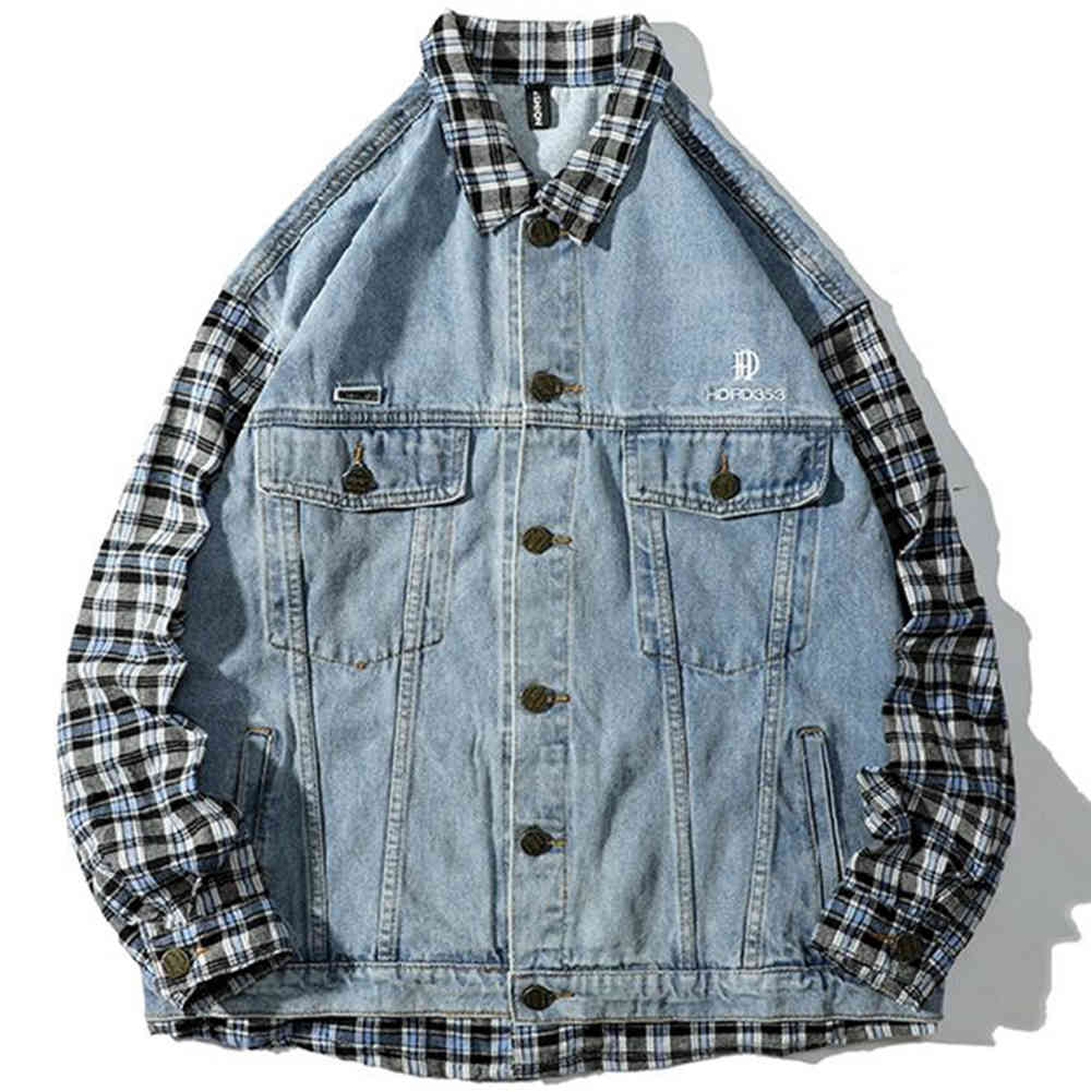 men's jackets spring men denim fake shredded jacket two casual hipster pieces turn-down collar 0ix5, Black;brown
men's jackets spring men denim fake shredded jacket two casual hipster pieces turn-down collar 0ix5, Black;brown
