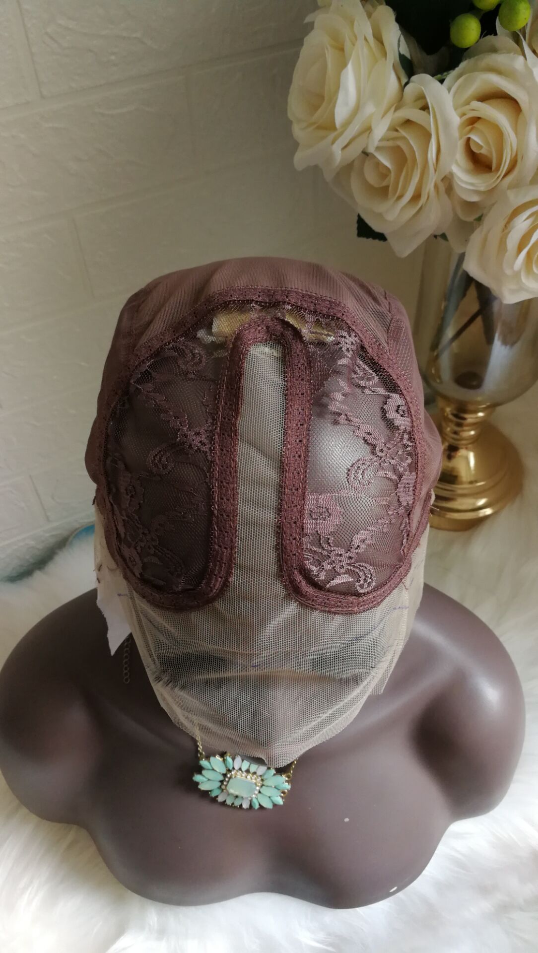 1pcs/bag Wig Caps for Making Wigs Full Lace Wig Weaving Cap Mesh Base Machine Made Stretchy Net Medium with Adjustable Strap