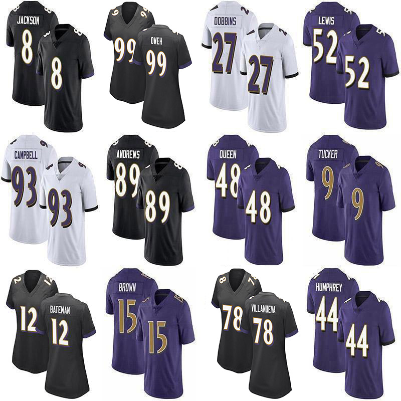12 Rashod Bateman 99 Jayson Oweh 8 Lamar Jackson Custom Football jersey 48 Patrick Queen Alejandro Villanueva 52 Ray Lewis 27 JK Dobbins Marlon Humphrey Justin Tucker, Youth
12 Rashod Bateman 99 Jayson Oweh 8 Lamar Jackson Custom Football jersey 48 Patrick Queen Alejandro Villanueva 52 Ray Lewis 27 JK Dobbins Marlon Humphrey Justin Tucker, Youth