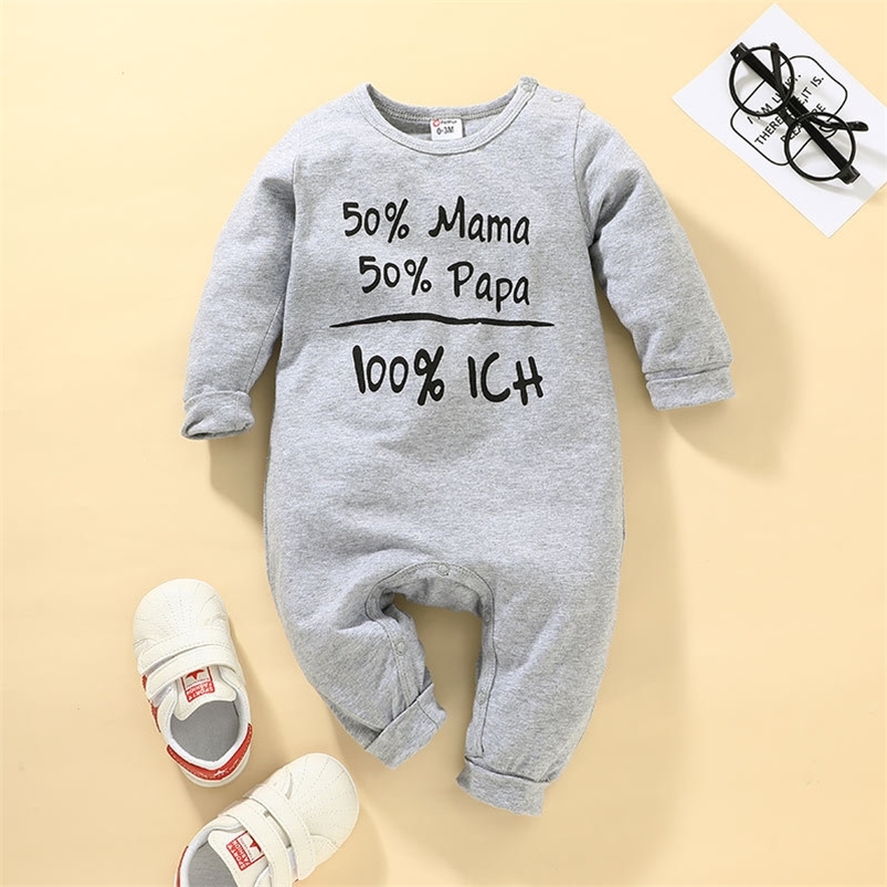 Winter Style Infant born Baby Romper Long Sleeve O Neck Letter Gray Cute Jumpsuits Babys Clothes Outfits 210629
Winter Style Infant born Baby Romper Long Sleeve O Neck Letter Gray Cute Jumpsuits Babys Clothes Outfits 210629
