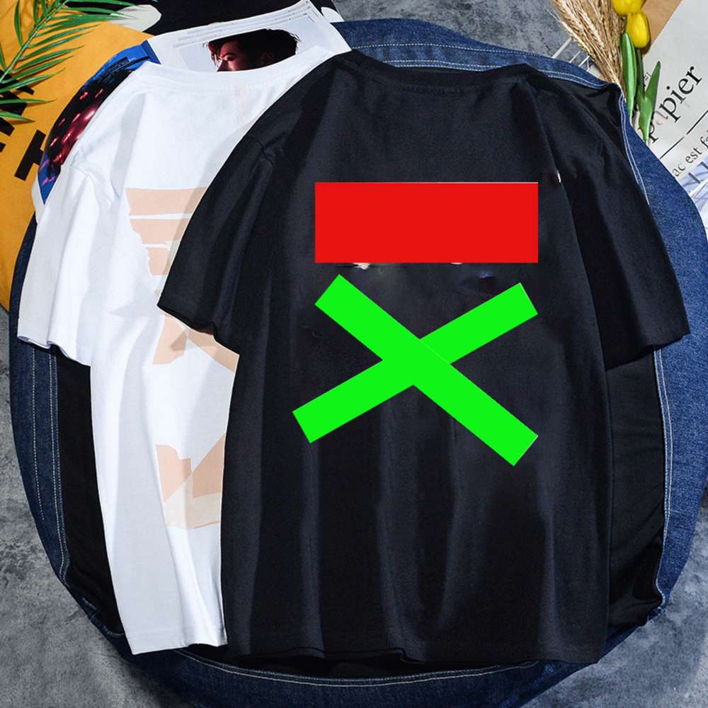 T shirt chaopai high street summer round neck combed cotton short sleeve clothes, White;black
T shirt chaopai high street summer round neck combed cotton short sleeve clothes, White;black