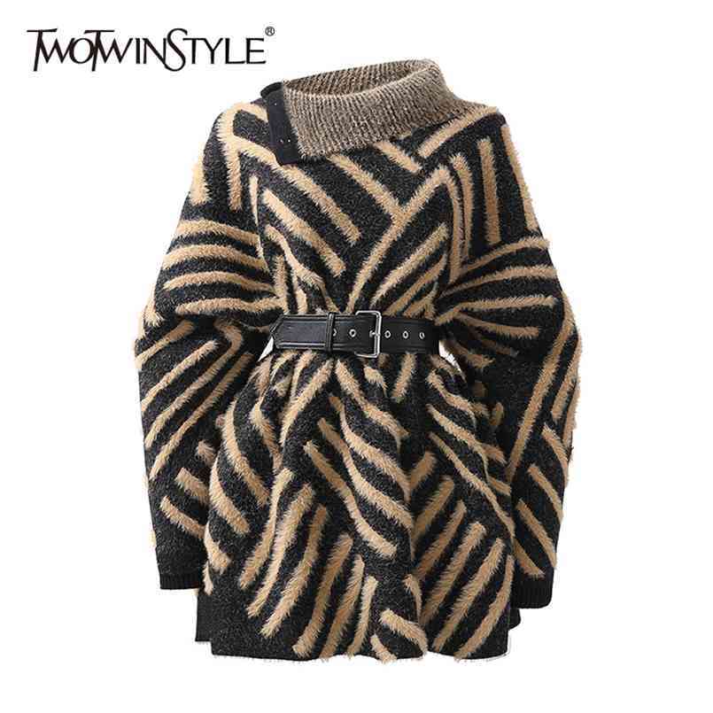 Hit Color Casual Sweater For Women Turtleneck Long Sleeve Sashes Print Sweaters Female Fashion Spring 210524, Aspicture
Hit Color Casual Sweater For Women Turtleneck Long Sleeve Sashes Print Sweaters Female Fashion Spring 210524, Aspicture