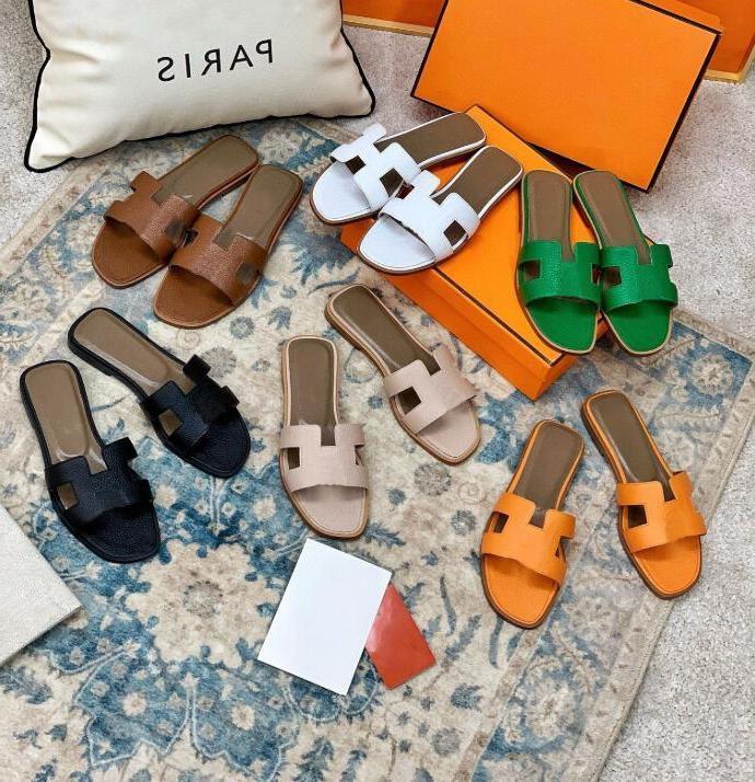 2021 Fashion Women Sandals Genuine Leather h Slippers Summer Luxury Flat Slides Ladies Beach Sandal Party Wedding Oran Slipper with Box, Black
2021 Fashion Women Sandals Genuine Leather h Slippers Summer Luxury Flat Slides Ladies Beach Sandal Party Wedding Oran Slipper with Box, Black