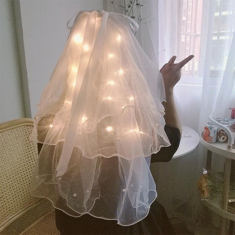 Bridal Veils Wedding Veil With Hair Clip/Comb Short Tulle Accessories For Brides Lights Adornment 8 Styles
Bridal Veils Wedding Veil With Hair Clip/Comb Short Tulle Accessories For Brides Lights Adornment 8 Styles