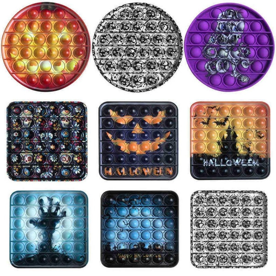 2021 Christmas Halloween Children's Push Pioneer Toys Double Face Skull Bubble Squeeze Toys Anxiety Autism Special Stress Reliever
2021 Christmas Halloween Children's Push Pioneer Toys Double Face Skull Bubble Squeeze Toys Anxiety Autism Special Stress Reliever