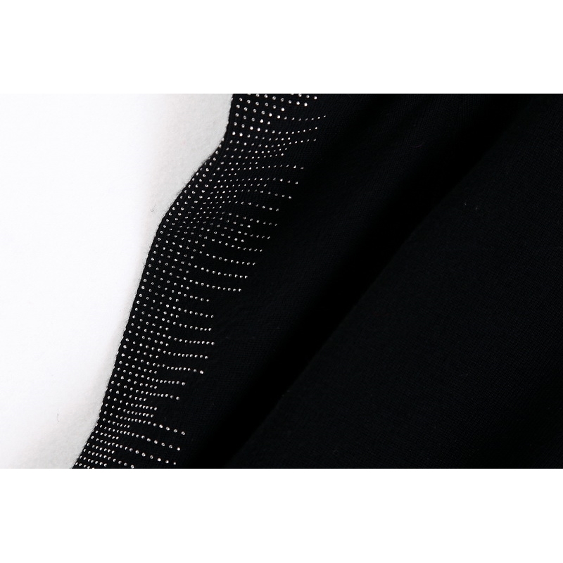 Women Light Sweater Autumn Fashion Puff Sleeve Modern Lady Black Pullovers 210602