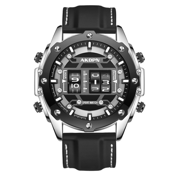 AKDPBN Unique Personality Quartz Watches Domic Big Dial Silicone Stap Mens Watch Creative Roller Design Luminous Wristwatches With Stainless Steel Back, No send watch for shipping
AKDPBN Unique Personality Quartz Watches Domic Big Dial Silicone Stap Mens Watch Creative Roller Design Luminous Wristwatches With Stainless Steel Back, No send watch for shipping