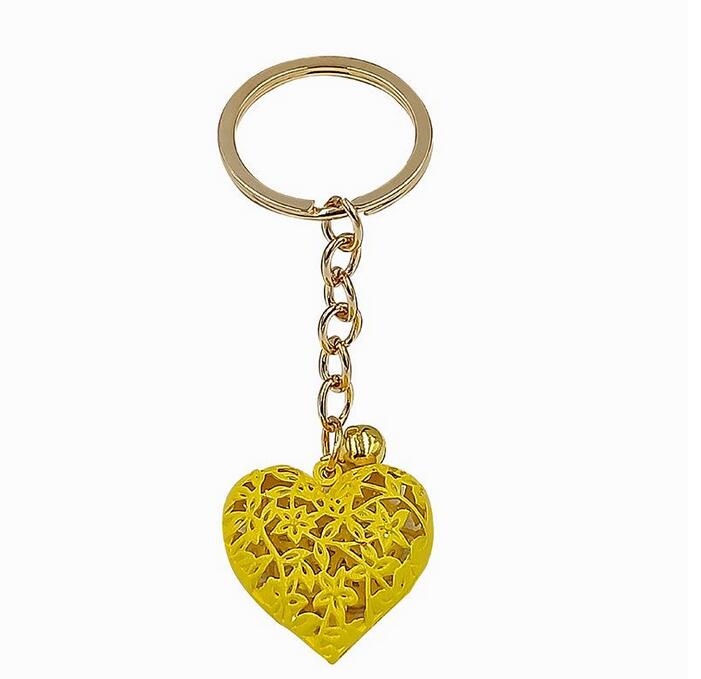 Hollow Heart Keychains Fashion Charm Cute Purse Bag Pendant Car Keyring Chain Ornaments Gift Whole