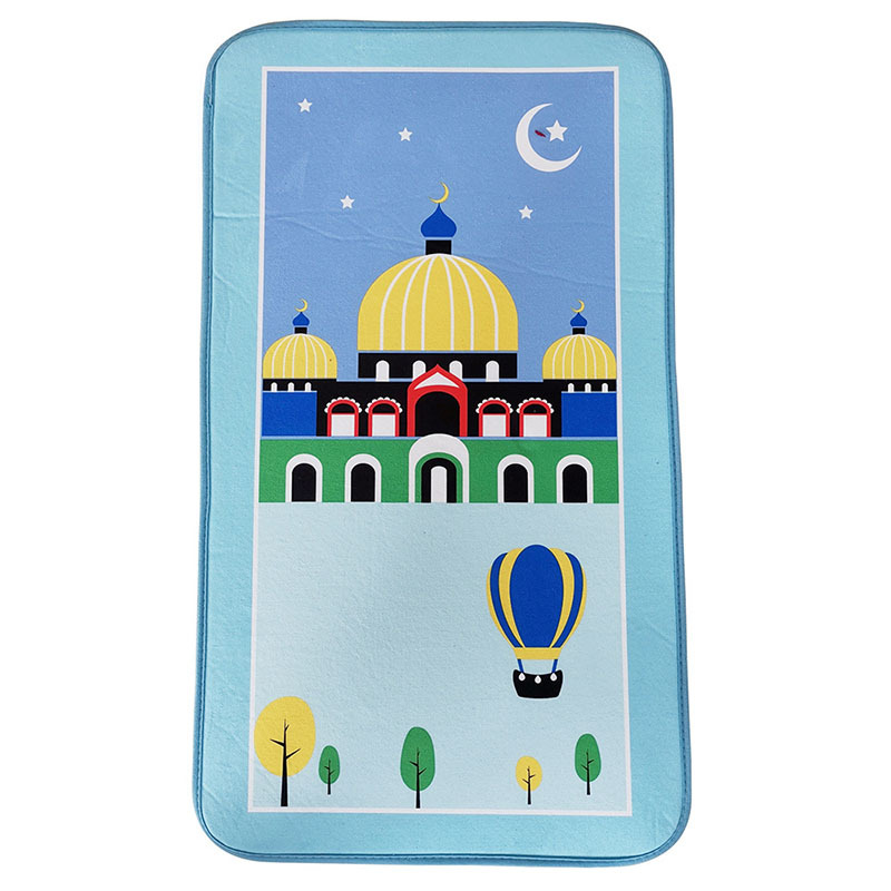 Kids Children Prayer Mat Thick Soft Islamic Muslim Musallah Prayer Rug Carpet tapis de priere Islam Praying Mat Rugs Sajadah 210329
