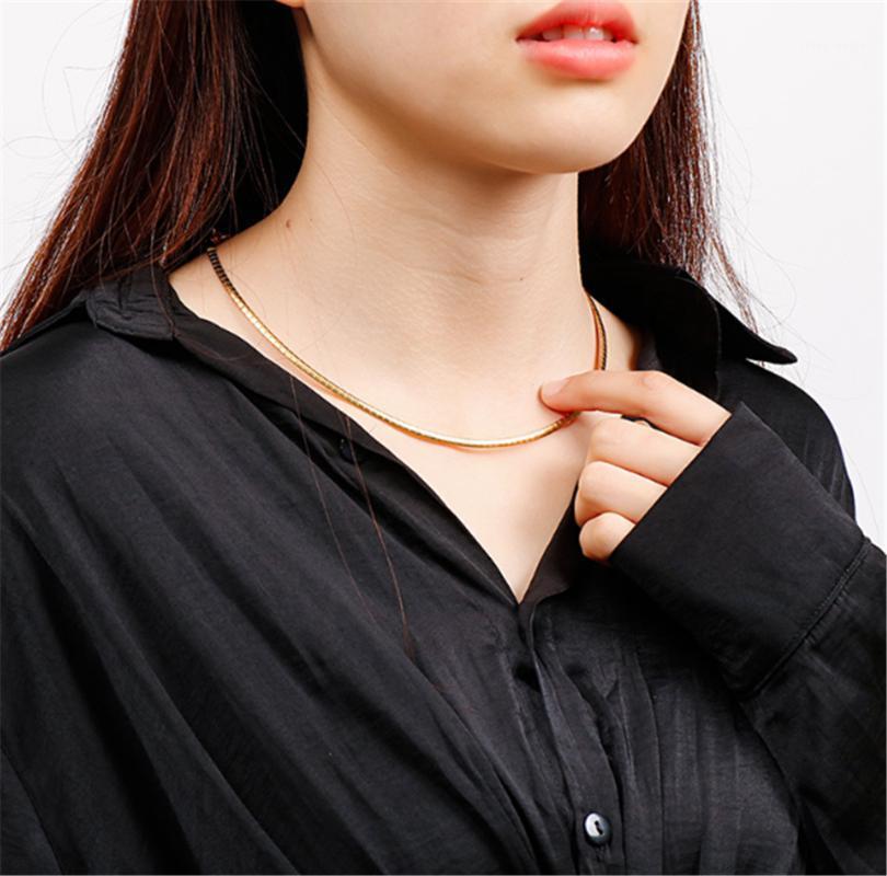 Pendant Necklaces 316L Stainless Steel Fashion Personality Short Soft Snake Bone Titanium Collar Necklace, Silver
Pendant Necklaces 316L Stainless Steel Fashion Personality Short Soft Snake Bone Titanium Collar Necklace, Silver