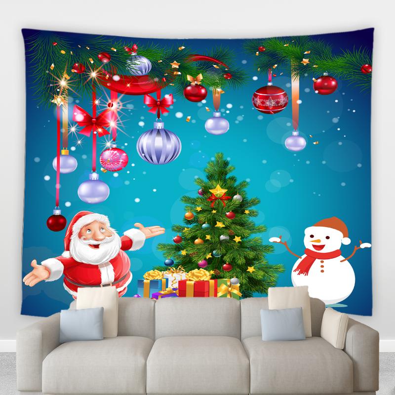 Tapestries Christmas Tapestry Cartoon Red Santa Claus Xmas Tree And Ball Elk Holiday Party Art Decor Cloth Living Room Wall Hanging Blanket
Tapestries Christmas Tapestry Cartoon Red Santa Claus Xmas Tree And Ball Elk Holiday Party Art Decor Cloth Living Room Wall Hanging Blanket