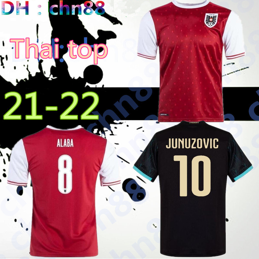 Size:S-XXL 2021 2022 Austria soccer jersey 20 21 Alaba Arnautovic Sabitzer Grillitsch camisetas national team home red away black football shirts, Black;yellow
Size:S-XXL 2021 2022 Austria soccer jersey 20 21 Alaba Arnautovic Sabitzer Grillitsch camisetas national team home red away black football shirts, Black;yellow
