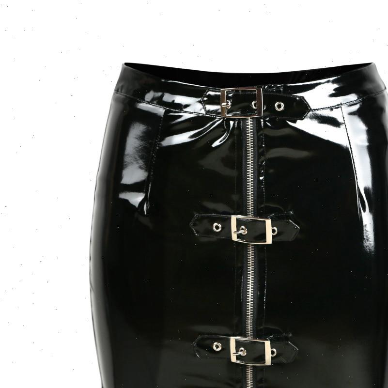 button pvc pencil mini vinyl women skirts latex zipper shiny tight nightclub club ds, Black
button pvc pencil mini vinyl women skirts latex zipper shiny tight nightclub club ds, Black
