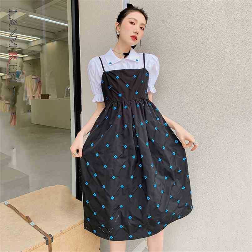 Women A-line Sleeveless Blue Floral Summer Dress Sling Large Size Fit Lady Elegant Suspender Dresses 2H141 210526
Women A-line Sleeveless Blue Floral Summer Dress Sling Large Size Fit Lady Elegant Suspender Dresses 2H141 210526