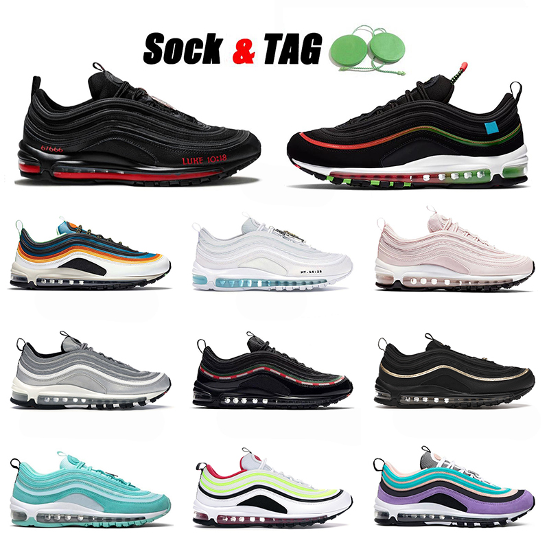 Authentic Max 97s Running Shoes Mens Women Classic Trainers Black Gold Worldwide White MSCHF x INRI Jesus Have a day Grey Ghost Satan Sky Ou, White;red
Authentic Max 97s Running Shoes Mens Women Classic Trainers Black Gold Worldwide White MSCHF x INRI Jesus Have a day Grey Ghost Satan Sky Ou, White;red
