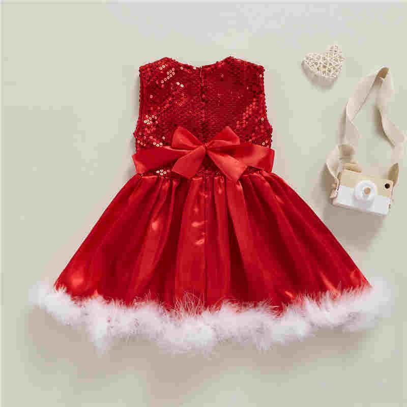 Girl's Dresses 1-7years Infant Girls Sleeveless Red Sequin Dress Summer Christmas For With Bow, Red;yellow
Girl's Dresses 1-7years Infant Girls Sleeveless Red Sequin Dress Summer Christmas For With Bow, Red;yellow