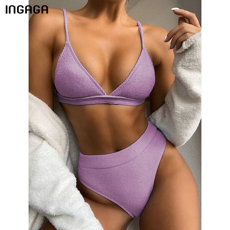 INGAGA Push Up Bikini Set Swimsuits High Waist Swimwear Women Ribbed Biquini Bathing Suits Brazilian Bikinis 2021 Purple Bathers, Blue patchwork
INGAGA Push Up Bikini Set Swimsuits High Waist Swimwear Women Ribbed Biquini Bathing Suits Brazilian Bikinis 2021 Purple Bathers, Blue patchwork