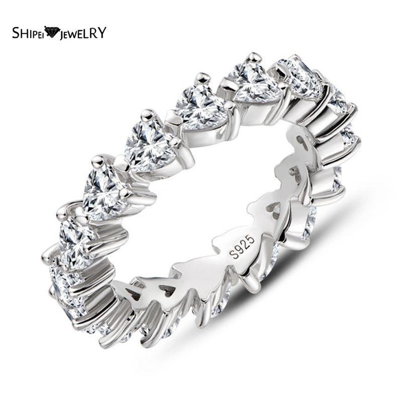 Cluster Rings Shipei 925 Sterling Silver Love Heart Created Moissanite Diamonds Gemstone Wedding Band Fine Jewelry Romantic Ring For Women, Golden;silver
Cluster Rings Shipei 925 Sterling Silver Love Heart Created Moissanite Diamonds Gemstone Wedding Band Fine Jewelry Romantic Ring For Women, Golden;silver
