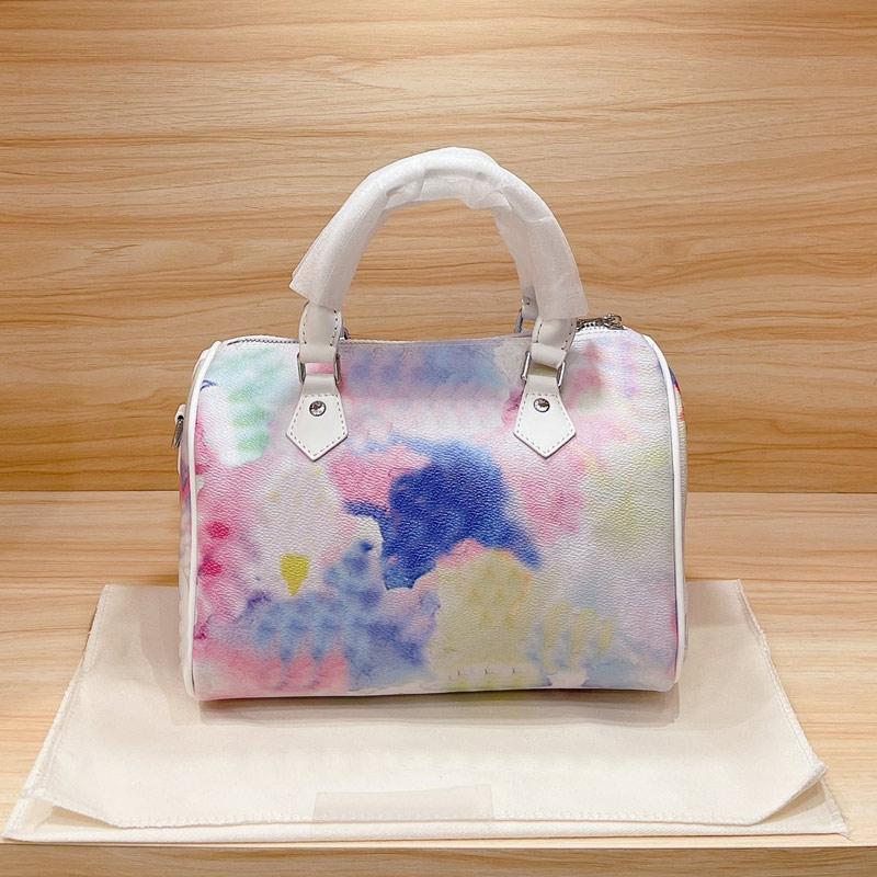European And American Street Style Fashion Watercolor Boston Bag Collision Color Pillow Bags Multifunctional Personality Splash-ink Handbag
European And American Street Style Fashion Watercolor Boston Bag Collision Color Pillow Bags Multifunctional Personality Splash-ink Handbag