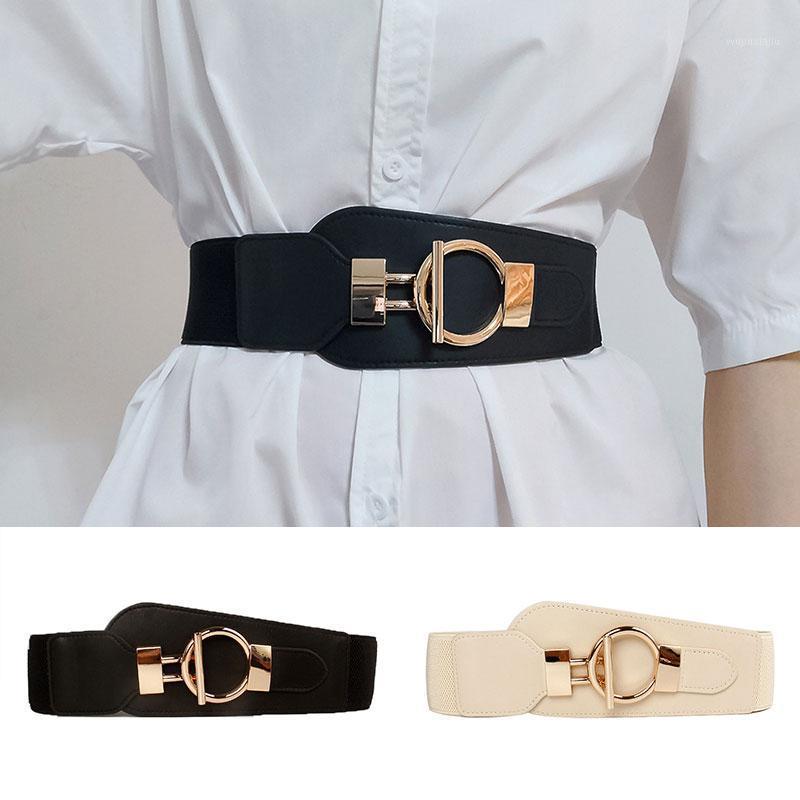 Belts Fashion Wide Belt For Dress Lady Elastic Cummerbunds Coat Party Female Super Big Buckle Waist Strap Temperament, White
Belts Fashion Wide Belt For Dress Lady Elastic Cummerbunds Coat Party Female Super Big Buckle Waist Strap Temperament, White