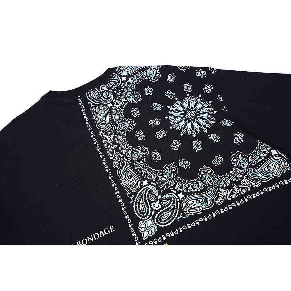 Bandana Hiphop Tshirt Men Women Round Neck Hipster Men's T-shirt Couple Tee Shirts 210603