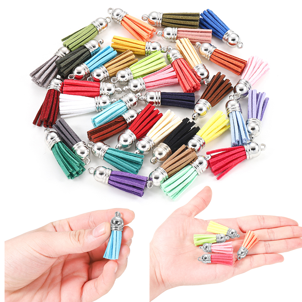 1pcs 38mm Leather Tassel For Keychain Cellphone Straps Jewelry Fiber Fringe Suede Tassel DIY Pendant Tassel with Caps Findings
1pcs 38mm Leather Tassel For Keychain Cellphone Straps Jewelry Fiber Fringe Suede Tassel DIY Pendant Tassel with Caps Findings