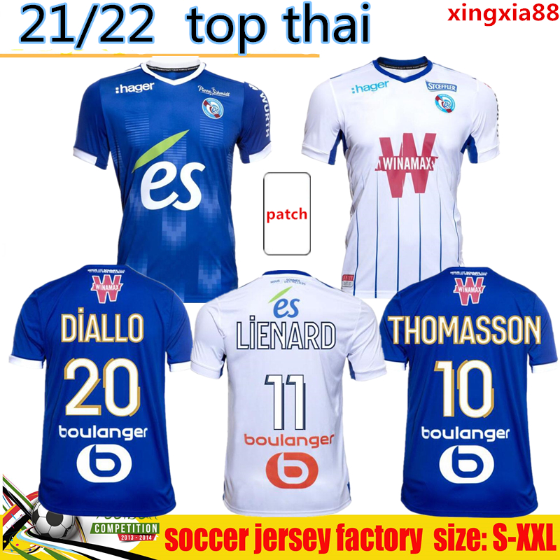 RC Strasbourg 21 22 soccer jerseys home away Gameiro AHOLOU THOMASSON 2021 2022 Diallo DJIKU LiEnard AJORQUE maillot de foot football shirts top thailand, 21/22 away
RC Strasbourg 21 22 soccer jerseys home away Gameiro AHOLOU THOMASSON 2021 2022 Diallo DJIKU LiEnard AJORQUE maillot de foot football shirts top thailand, 21/22 away