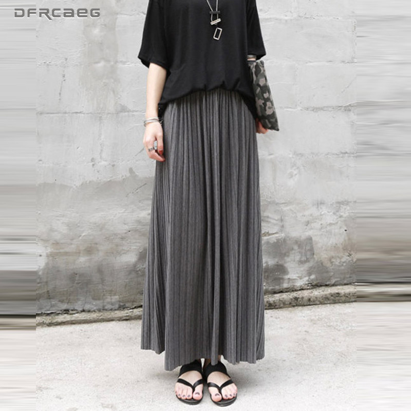 Casual Dresses Autumn Winter Cotton Elastic High Waist Maxi Skirts Womens Fashion Streetwear Vintage Falda Pleated Long Skirt Fema, Gray
Casual Dresses Autumn Winter Cotton Elastic High Waist Maxi Skirts Womens Fashion Streetwear Vintage Falda Pleated Long Skirt Fema, Gray