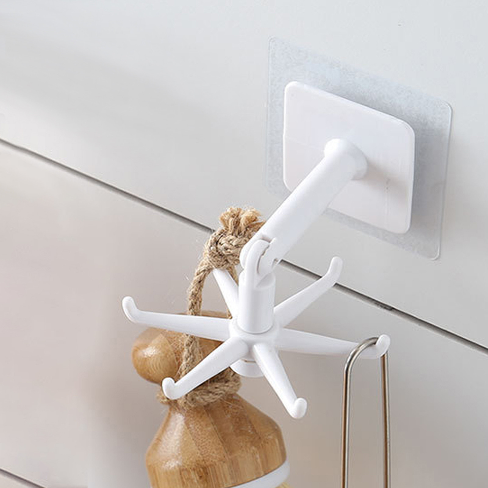 1/2 Past kitchen hooks Supporting gadgets kitchen support 360 rotary hangers of auxiliary bath accessories attached to the wall