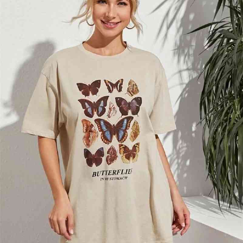 1pcs Butterfly Tees Cute Tees Same Butterfly Spring and Summer Loose American Retro Milk Tea Short Sleeve T-shirt for Women Top 210518, White
1pcs Butterfly Tees Cute Tees Same Butterfly Spring and Summer Loose American Retro Milk Tea Short Sleeve T-shirt for Women Top 210518, White