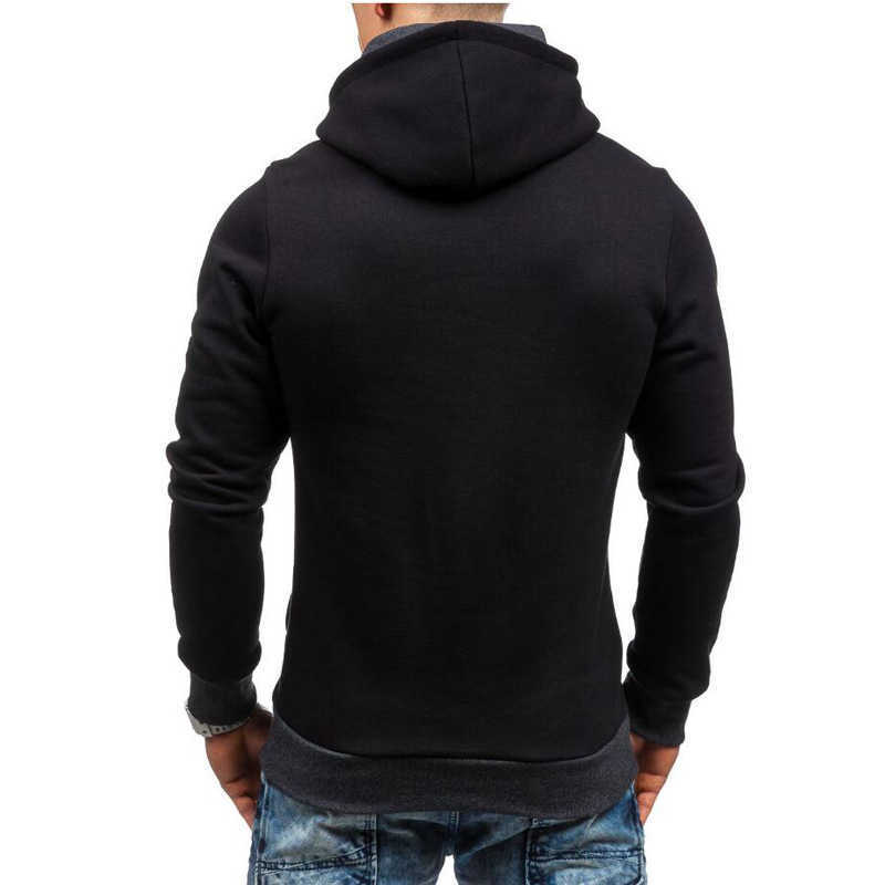 Slim fit Mens Hoodies hooded Jacket male zipper Coat Hip Hop hoodies and sweatshirts Hoody Sweatshirt sportwear Tracksuit 210927