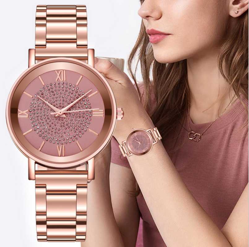 Wristwatches 2021 Women Watches Luxury Rhinestones Rose Gold Ladies Wrist Bracelet Watch For Female Clock Relogio Feminino, Red
Wristwatches 2021 Women Watches Luxury Rhinestones Rose Gold Ladies Wrist Bracelet Watch For Female Clock Relogio Feminino, Red