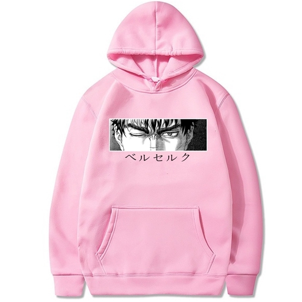 Men Berserk Guts Hoodie Manga Pullovers Hoodies Sweatshirts Anime Eye Print Anime Hoody Streetwear Tops Y0809