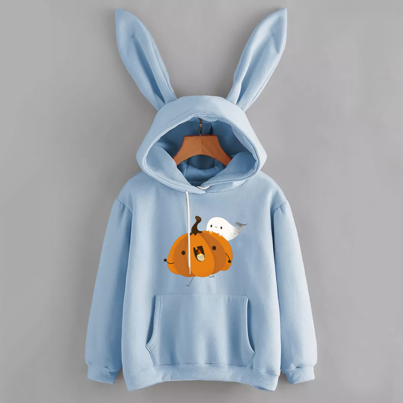 Halloween rabbit ears hoodie cute pumpkin long sleeve loose print casual women, Black
Halloween rabbit ears hoodie cute pumpkin long sleeve loose print casual women, Black
