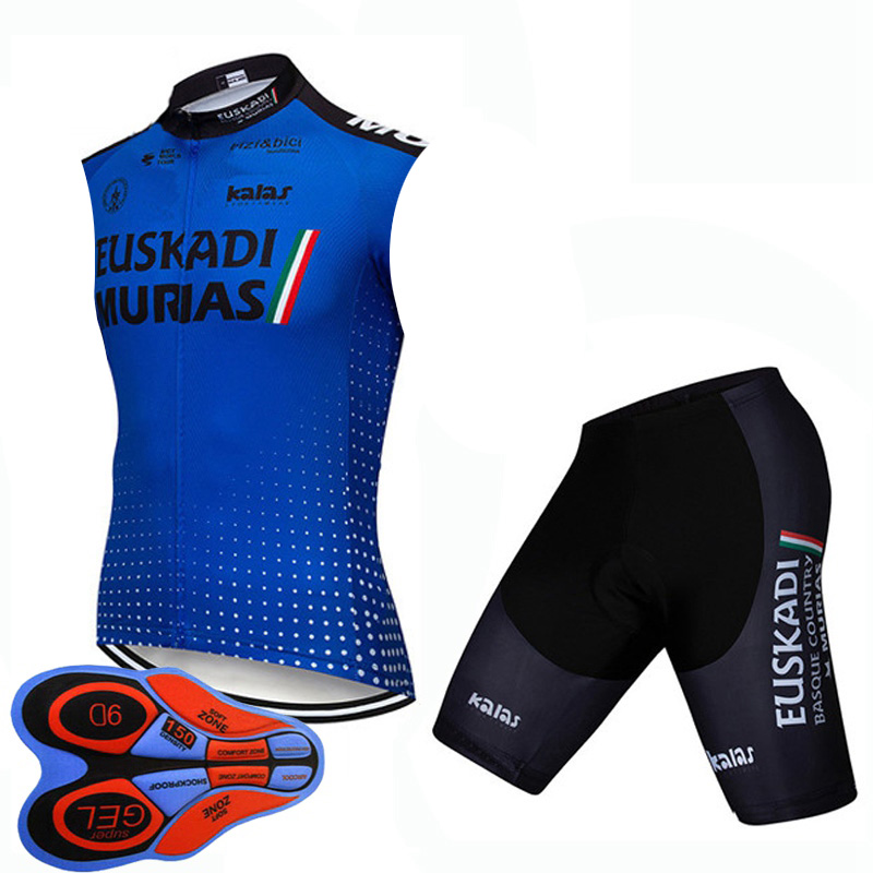 Euskadi Team Summer Breathable Cycling Jersey Set Mens Sleeveless Bike Vest And Shorts Suit MTB Bicycle Clothing Sportswear Y21033015, Black;red
Euskadi Team Summer Breathable Cycling Jersey Set Mens Sleeveless Bike Vest And Shorts Suit MTB Bicycle Clothing Sportswear Y21033015, Black;red