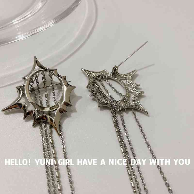 Brooch Personalized Star Suit Hat Decorative Pin Niche Ins Unique Sweet Cool Design Chain Clip