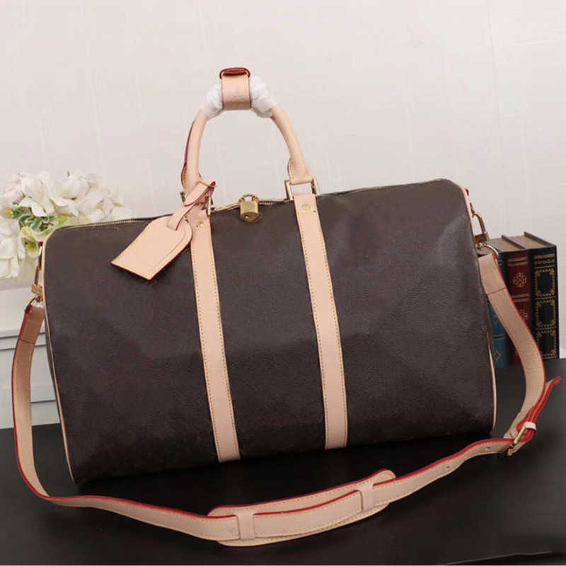 55cm 50cm 45cm Brown flower women handbags purses keep all travel duffle duffel bags Real leather tote clutch shopping bag
55cm 50cm 45cm Brown flower women handbags purses keep all travel duffle duffel bags Real leather tote clutch shopping bag