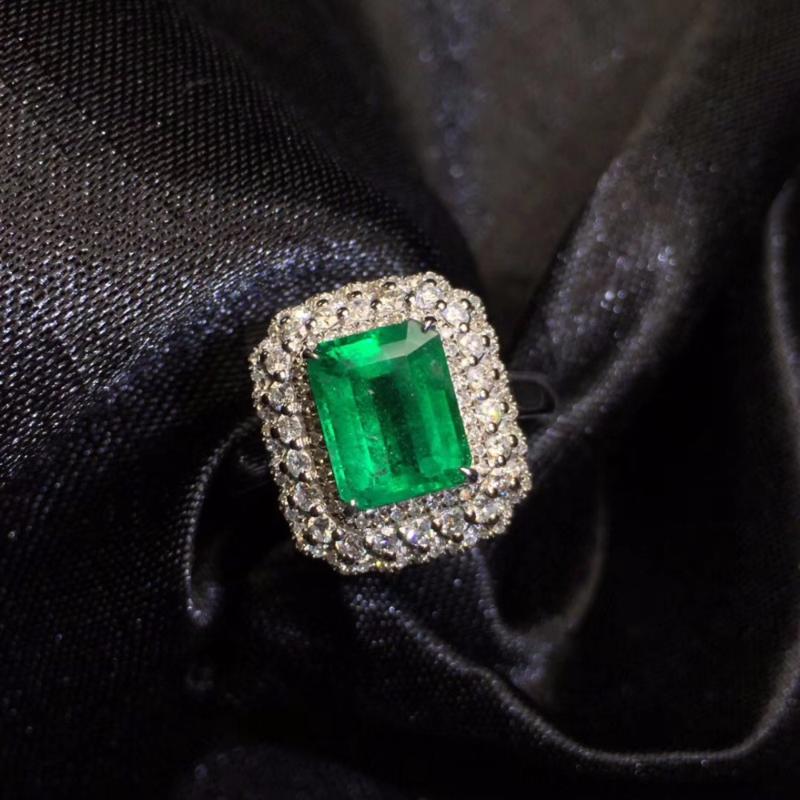 Cluster Rings Fine Jewelry AIGS Certificate Real 18K White Gold 100% Natural Emerald 1.75CT Gemstone Female Wedding For Women Ring, Golden;silver
Cluster Rings Fine Jewelry AIGS Certificate Real 18K White Gold 100% Natural Emerald 1.75CT Gemstone Female Wedding For Women Ring, Golden;silver