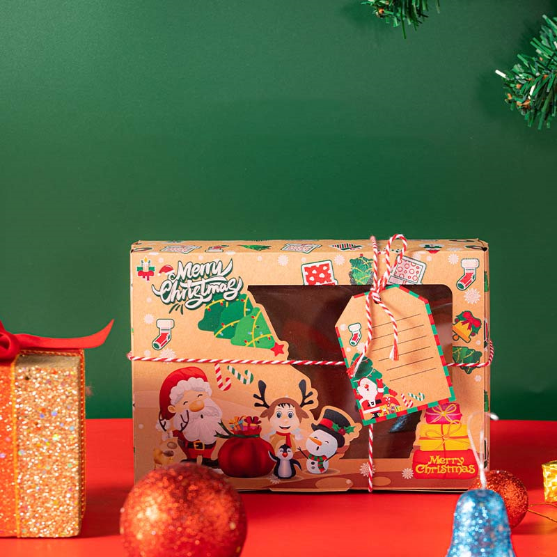 12 Pcs Transparent Window Christmas Boxes Biscuit Dessert Packaging Cake Candy Storage Case New Year Festival Gift Wrapping Box, As picture show
12 Pcs Transparent Window Christmas Boxes Biscuit Dessert Packaging Cake Candy Storage Case New Year Festival Gift Wrapping Box, As picture show